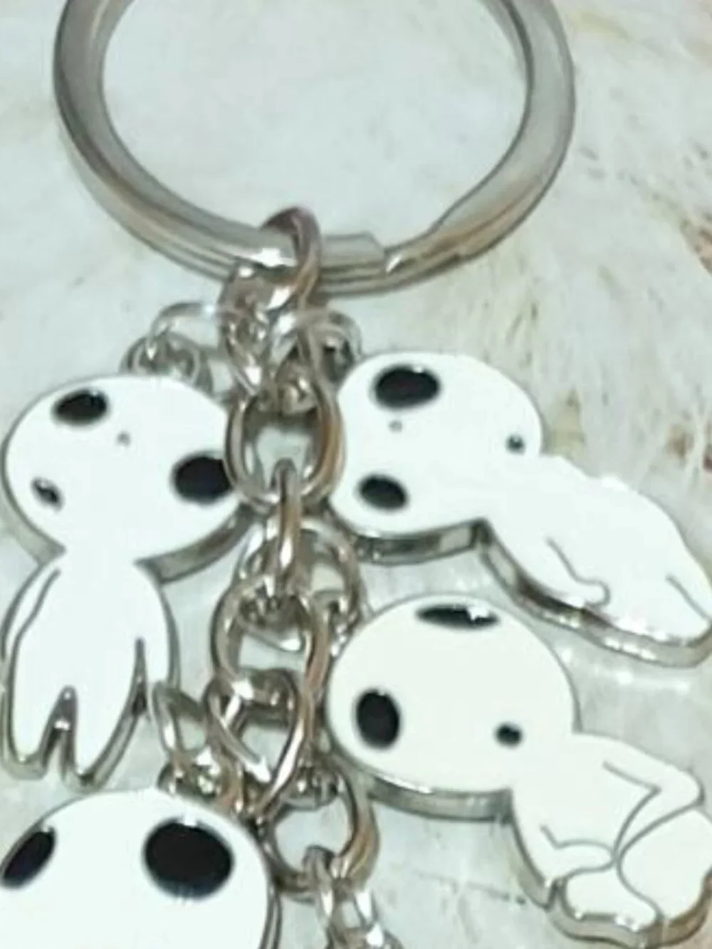 Ghost Spooky Halloween Key Chain Keyring Handbag Backpack Kids Accessory Gift